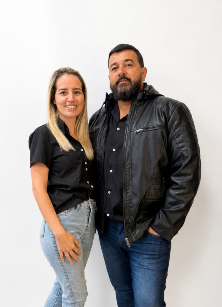 Daniel e sócia, fundadores da Construsteel